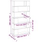 Libreria/Divisorio Grigio Sonoma 100x24x188 cm Libreria/Divisorio Grigio Sonoma 100x24x188 cm