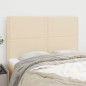 Testiere 4 pz Crema 72x5x78/88 cm in Tessuto Testiere 4 pz Crema 72x5x78/88 cm in Tessuto