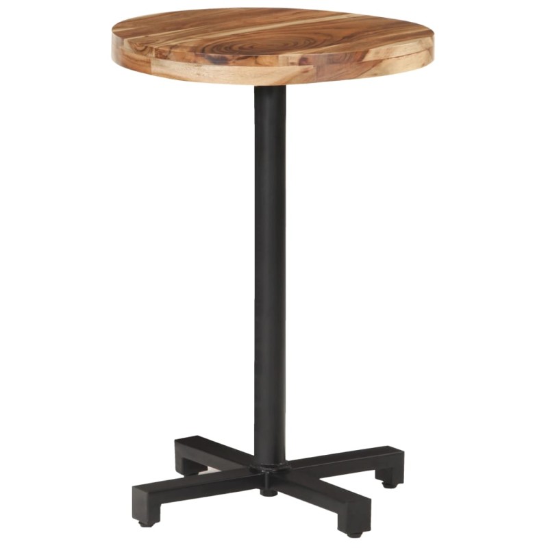 Tavolino da Bistrot Rotondo Ø50x75 cm in Legno di Acacia Tavolino da Bistrot Rotondo Ø50x75 cm in Legno di Acacia