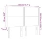 Testiere 4 pz Crema 72x5x78/88 cm in Tessuto Testiere 4 pz Crema 72x5x78/88 cm in Tessuto