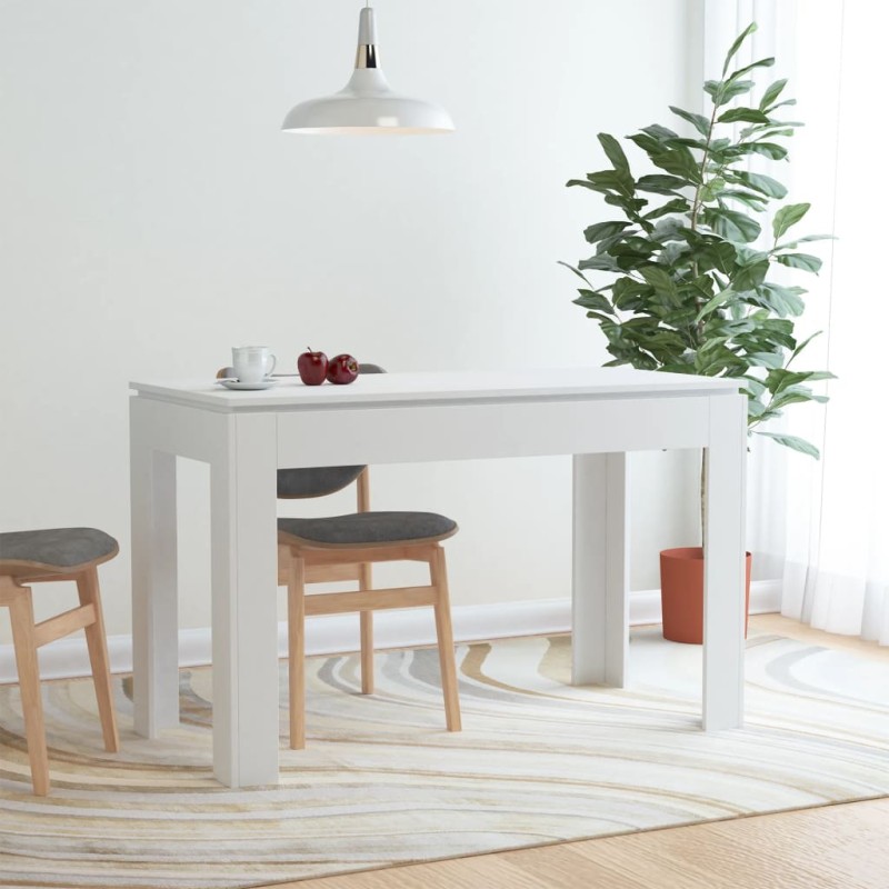 Tavolo da Pranzo Bianco 120x60x76 cm in Legno Multistrato Tavolo da Pranzo Bianco 120x60x76 cm in Legno Multistrato