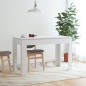 Tavolo da Pranzo Bianco 120x60x76 cm in Legno Multistrato Tavolo da Pranzo Bianco 120x60x76 cm in Legno Multistrato