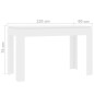 Tavolo da Pranzo Bianco 120x60x76 cm in Legno Multistrato Tavolo da Pranzo Bianco 120x60x76 cm in Legno Multistrato