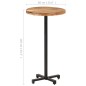 Tavolino da Bar Rotondo Ø60x110 cm in Legno Massello di Acacia Tavolino da Bar Rotondo Ø60x110 cm in Legno Massello di Acacia