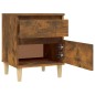 Comodino Rovere Fumo 40x35x50 cm Comodino Rovere Fumo 40x35x50 cm