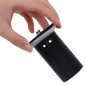 Scarico a Pressione con Funzione Troppopieno Nero 6,4x6,4x9,1cm Scarico a Pressione con Funzione Troppopieno Nero 6,4x6,4x9,1cm
