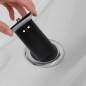 Scarico a Pressione con Funzione Troppopieno Nero 6,4x6,4x9,1cm Scarico a Pressione con Funzione Troppopieno Nero 6,4x6,4x9,1cm