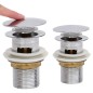 Scarico a Pressione Funzione Troppopieno Cromo 6,4x6,4x9,1cm Scarico a Pressione Funzione Troppopieno Cromo 6,4x6,4x9,1cm