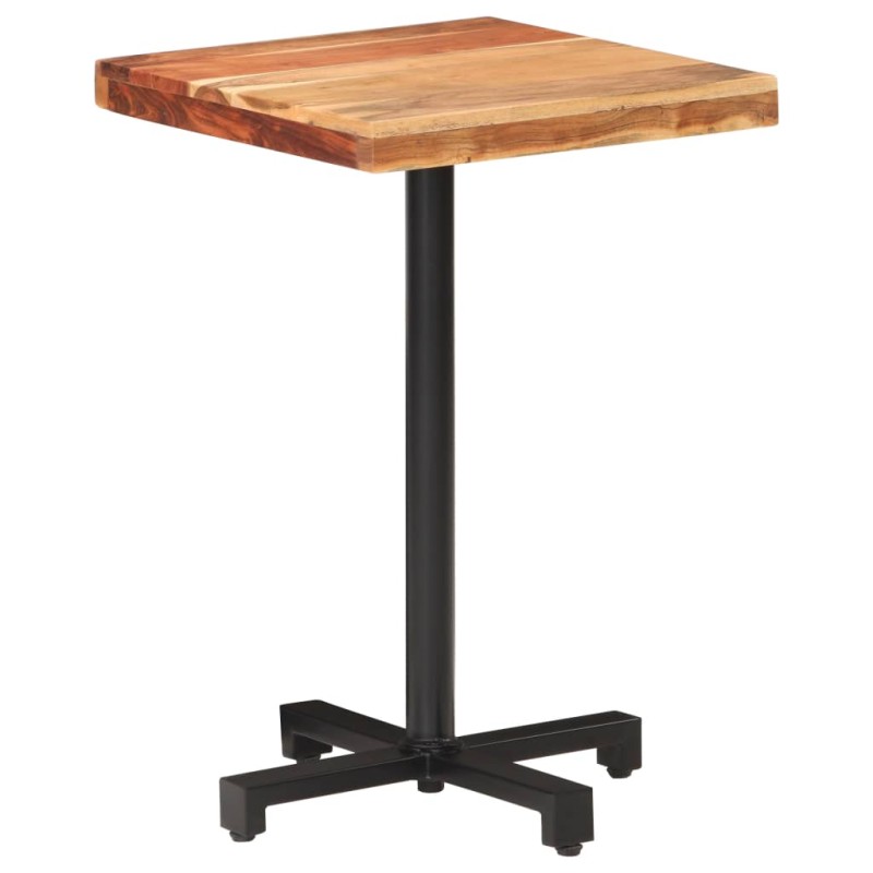 Tavolino da Bistrot Quadrato 50x50x75 cm in Massello di Acacia Tavolino da Bistrot Quadrato 50x50x75 cm in Massello di Acacia