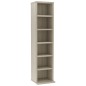 vidaXL Mobile Porta CD Rovere Sonoma 21x20x88 cm in Legno Multistrato vidaXL Mobile Porta CD Rovere Sonoma 21x20x88 cm in Legno Multistrato