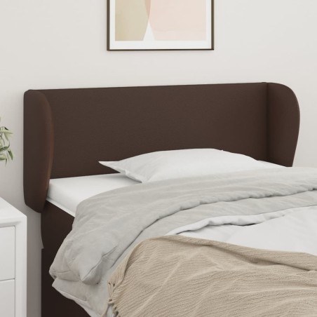 Testiera ad Orecchio Marrone 83x23x78/88 cm in Similpelle