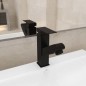 Rubinetto Lavabo da Bagno Funzione Estraibile Nero 157x172 mm Rubinetto Lavabo da Bagno Funzione Estraibile Nero 157x172 mm