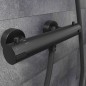 SCHÜTTE Miscelatore Termostatico per Doccia LONDON 5,5 cm Nero Opaco SCHÜTTE Miscelatore Termostatico per Doccia LONDON 5,5 cm Nero Opaco