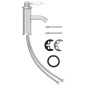 Rubinetto per Lavabo del Bagno Finitura Cromo 130x180 mm Rubinetto per Lavabo del Bagno Finitura Cromo 130x180 mm