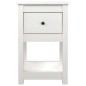 Comodino Bianca 40x35x61,5 cm in Legno Massello di Pino Comodino Bianca 40x35x61,5 cm in Legno Massello di Pino