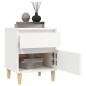 Comodini 2 pz in Bianco 40x35x50 cm Comodini 2 pz in Bianco 40x35x50 cm