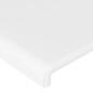 Testiera ad Orecchio Bianca 83x23x118/128 cm in Similpelle Testiera ad Orecchio Bianca 83x23x118/128 cm in Similpelle