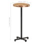 Tavolino da Bar Rotondo Ø50x110 cm in Legno Massello di Acacia Tavolino da Bar Rotondo Ø50x110 cm in Legno Massello di Acacia