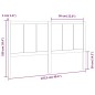 Testiera per Letto Grigia 125,5x4x100 cm Legno Massello di Pino Testiera per Letto Grigia 125,5x4x100 cm Legno Massello di Pino