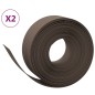 vidaXL Bordature da Giardino 2 pz Marroni 10 m 20 cm in Polietilene vidaXL Bordature da Giardino 2 pz Marroni 10 m 20 cm in Polietilene