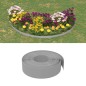 vidaXL Bordature da Giardino 5 pz Grigie 10 m 15 cm in Polietilene