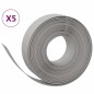 vidaXL Bordature da Giardino 5 pz Grigie 10 m 15 cm in Polietilene