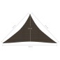 Vela Parasole 160 g/m² Marrone 2,5x2,5x3,5 m in HDPE Vela Parasole 160 g/m² Marrone 2,5x2,5x3,5 m in HDPE