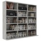 Armadio Porta CD Grigio Cemento 102x23x89,5 cm in Truciolato