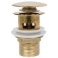 Scarico a Pressione con Troppopieno Oro 6,4x6,4x9,1 cm Scarico a Pressione con Troppopieno Oro 6,4x6,4x9,1 cm