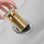 Scarico a Pressione con Troppopieno Oro 6,4x6,4x9,1 cm Scarico a Pressione con Troppopieno Oro 6,4x6,4x9,1 cm
