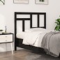 Testiera per Letto Nera 105,5x4x100cm in Legno Massello di Pino Testiera per Letto Nera 105,5x4x100cm in Legno Massello di Pino