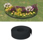 Bordature da Giardino 5 pz Nere 10 m 15 cm in Polietilene Bordature da Giardino 5 pz Nere 10 m 15 cm in Polietilene