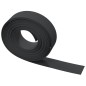 Bordature da Giardino 5 pz Nere 10 m 15 cm in Polietilene Bordature da Giardino 5 pz Nere 10 m 15 cm in Polietilene
