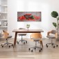 Set Stampa su Tela da Muro con Peperoncini Multicolore 150x60cm Set Stampa su Tela da Muro con Peperoncini Multicolore 150x60cm