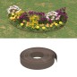 Bordature da Giardino 3 pz Marroni 10 m 10 cm in Polietilene Bordature da Giardino 3 pz Marroni 10 m 10 cm in Polietilene