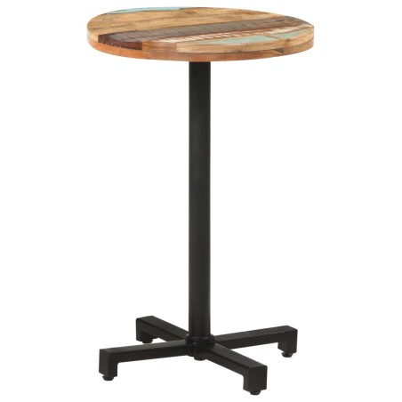 vidaXL Tavolo da Bistrot Rotondo Ø50x75 cm Legno Massello di Recupero