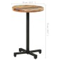 vidaXL Tavolo da Bistrot Rotondo Ø50x75 cm Legno Massello di Recupero vidaXL Tavolo da Bistrot Rotondo Ø50x75 cm Legno Massello di Recupero