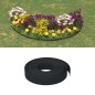 Bordature da Giardino 3 pz Nere 10 m 10 cm in Polietilene Bordature da Giardino 3 pz Nere 10 m 10 cm in Polietilene