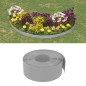 Bordature da Giardino 4 pz Grigie 10 m 20 cm in Polietilene Bordature da Giardino 4 pz Grigie 10 m 20 cm in Polietilene
