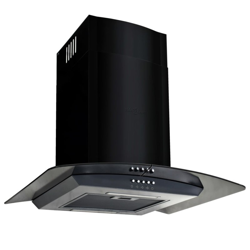 Cappa Aspirante a Muro Acciaio Inox 756 m³/h 60 cm Nera Cappa Aspirante a Muro Acciaio Inox 756 m³/h 60 cm Nera
