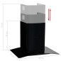 Cappa Aspirante a Muro Acciaio Inox 756 m³/h 60 cm Nera Cappa Aspirante a Muro Acciaio Inox 756 m³/h 60 cm Nera