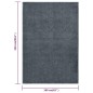 Tappeto a Pelo Corto 160x230 cm Antracite Tappeto a Pelo Corto 160x230 cm Antracite