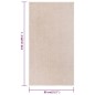 Tappeto a Pelo Corto 80x150 cm Beige Scuro Tappeto a Pelo Corto 80x150 cm Beige Scuro