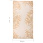 Tappeto da Esterni a Tessitura Piatta 80x150 cm Motivo a Foglie Tappeto da Esterni a Tessitura Piatta 80x150 cm Motivo a Foglie