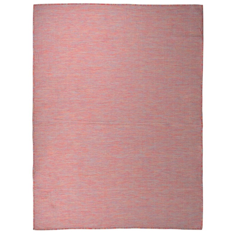 Tappeto da Esterni a Tessitura Piatta 120x170 cm Rosso Tappeto da Esterni a Tessitura Piatta 120x170 cm Rosso
