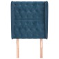 Testiera ad Orecchio Blu Scuro 83x23x118/128 cm in Velluto Testiera ad Orecchio Blu Scuro 83x23x118/128 cm in Velluto