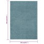 Tappeto a Pelo Corto 240x340 cm Blu Tappeto a Pelo Corto 240x340 cm Blu