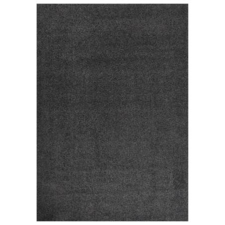 Tappeto Shaggy a Pelo Alto Antracite 140x200 cm