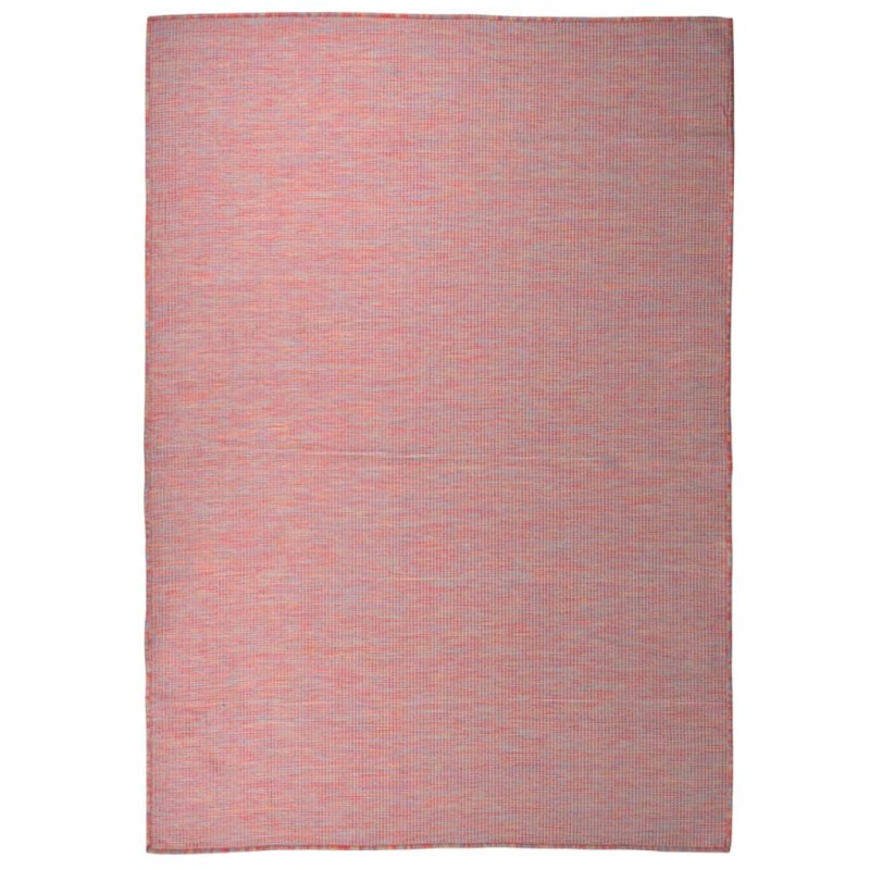 Tappeto da Esterni a Tessitura Piatta 160x230 cm Rosso Tappeto da Esterni a Tessitura Piatta 160x230 cm Rosso