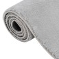 Tappeto Soffice a Pelo Corto 200x290 cm Antiscivolo Grigio Tappeto Soffice a Pelo Corto 200x290 cm Antiscivolo Grigio